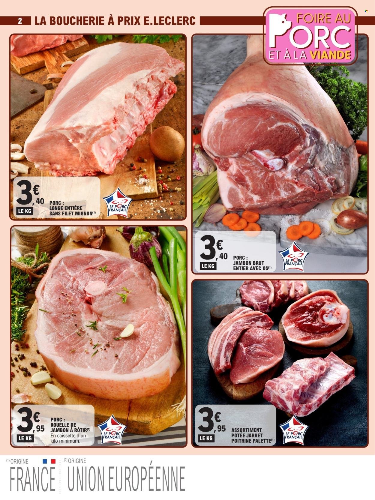 Catalogue E.LECLERC - FOIRE AU PORC ET A LA VIANDE