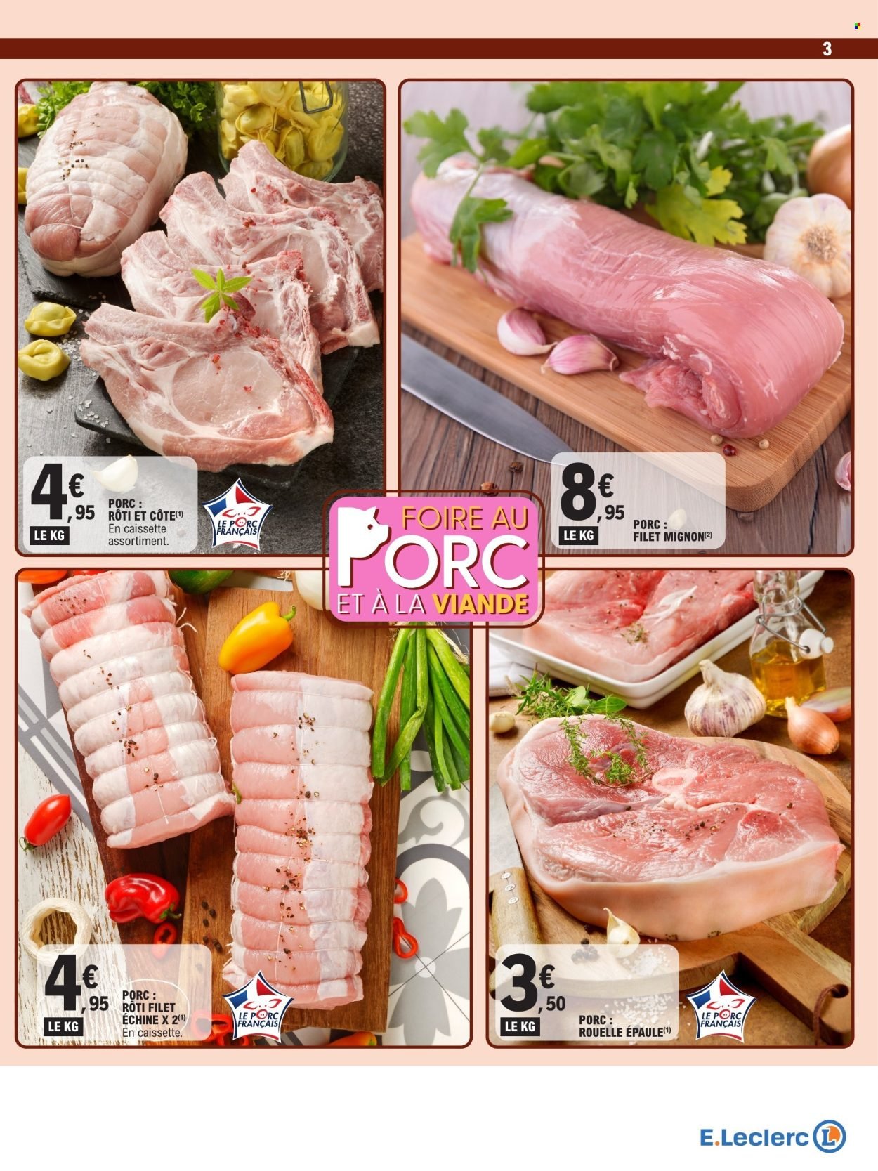 Catalogue E.LECLERC - FOIRE AU PORC ET A LA VIANDE