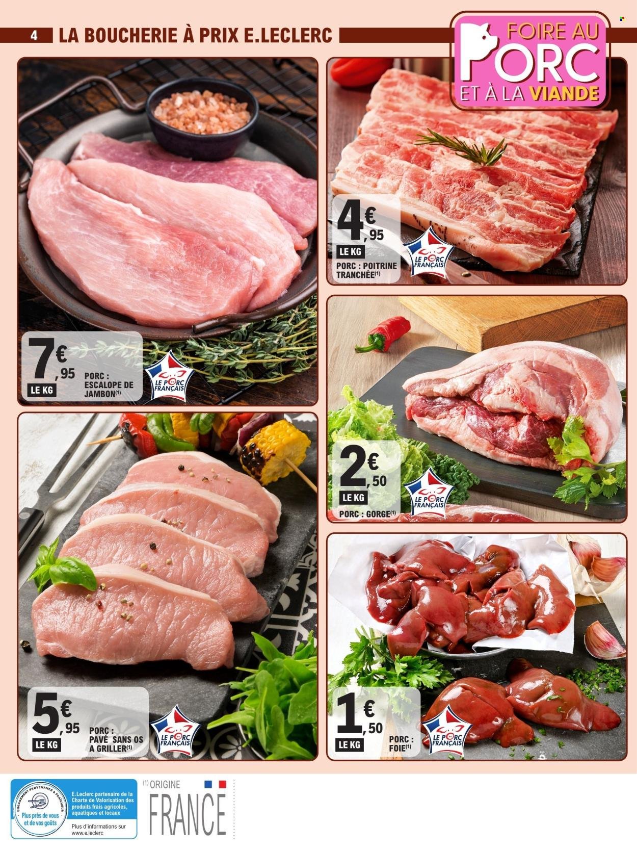 Catalogue E.LECLERC - FOIRE AU PORC ET A LA VIANDE