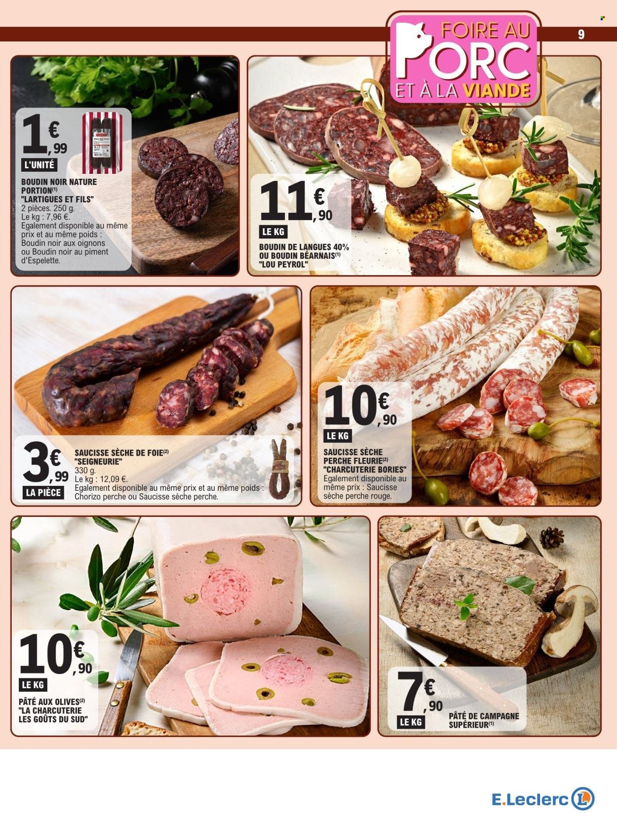 Catalogue E.LECLERC - FOIRE AU PORC ET A LA VIANDE