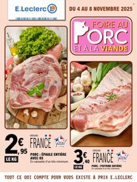 Catalogue E.LECLERC - FOIRE AU PORC ET A LA VIANDE