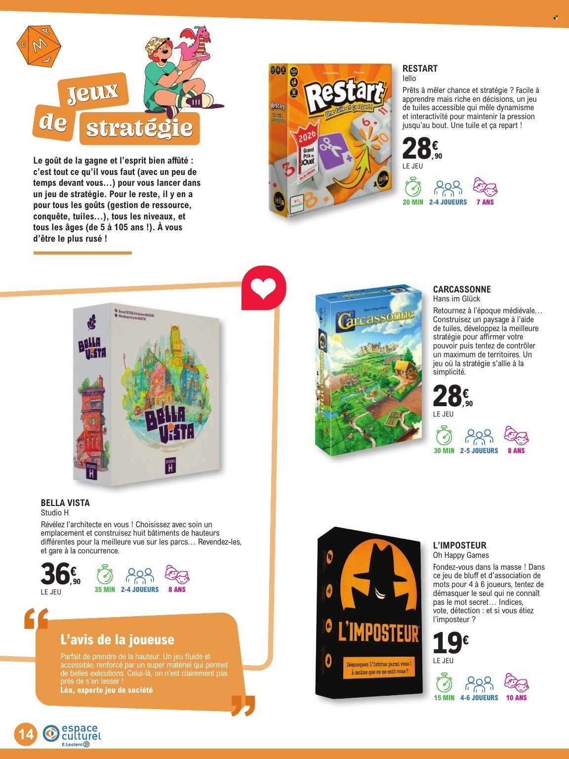 Catalogue E.LECLERC - GUIDE LUDO & JEUX DE SOCIETE