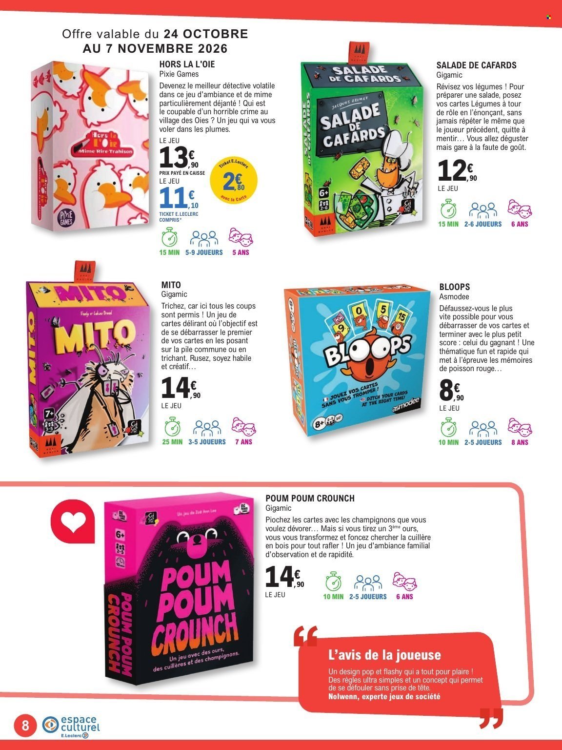 Catalogue E.LECLERC - GUIDE LUDO & JEUX DE SOCIETE