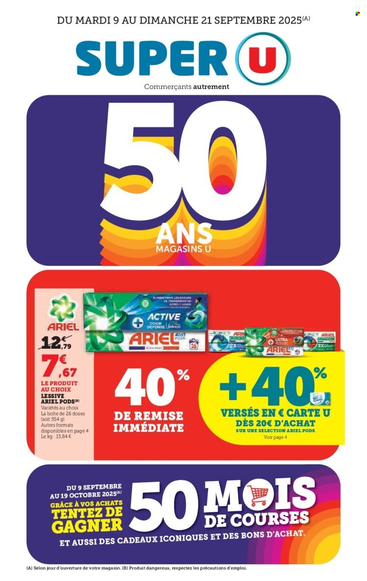 Catalogue SUPER U - Les prix bas de la semaine (2025-09-09 - 2025-09-21)