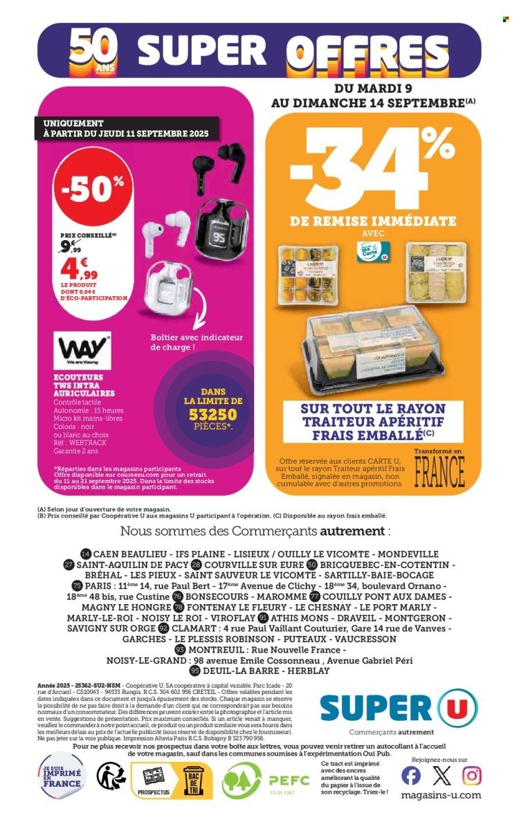 Catalogue SUPER U - Les prix bas de la semaine (2025-09-09 - 2025-09-21)