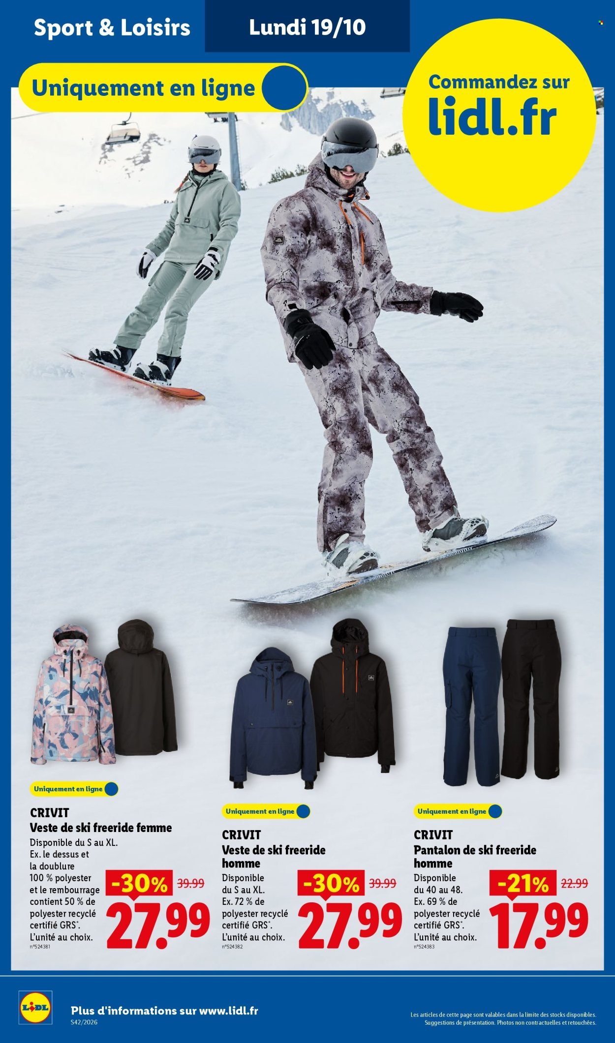 Catalogue LIDL - Les Exclus Web de la semaine