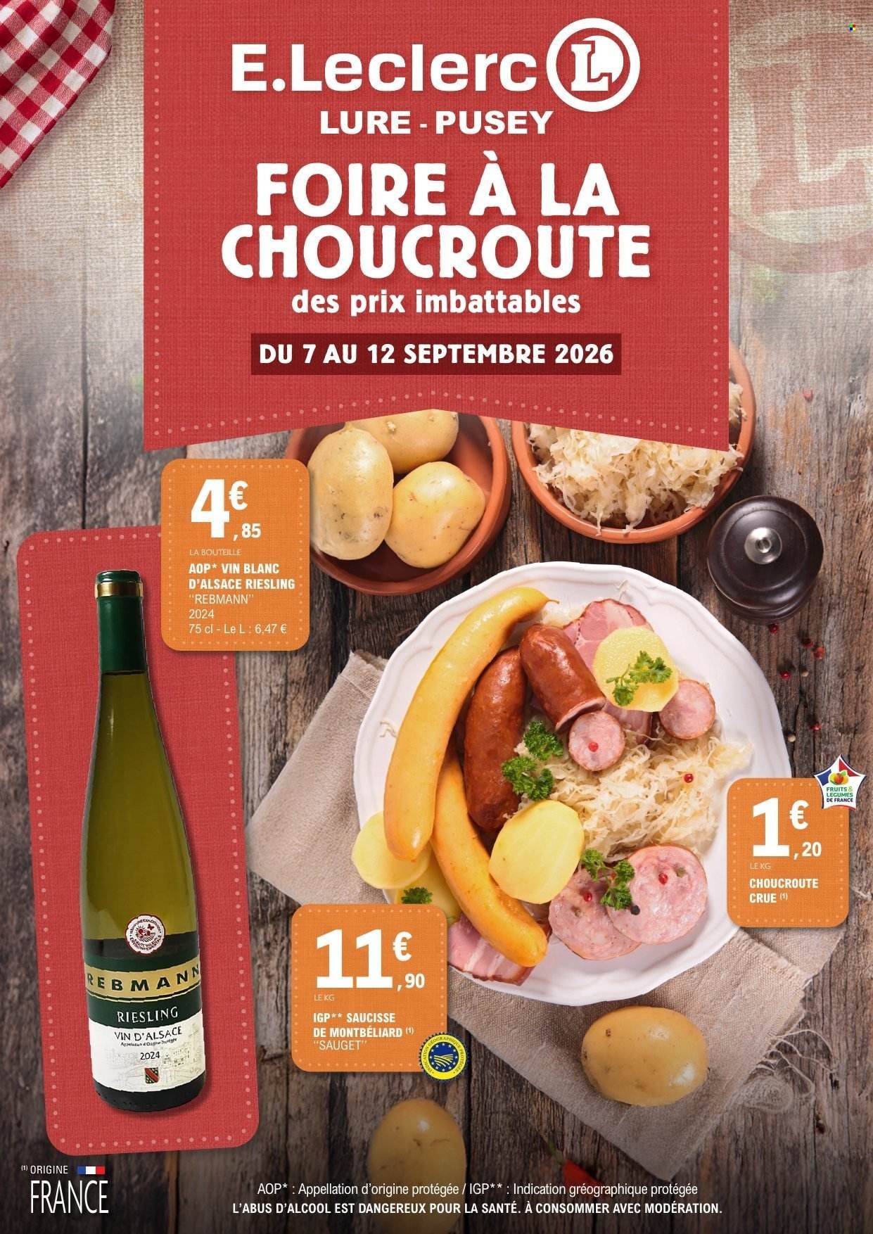 Catalogue E.LECLERC - CHOUCROUTE