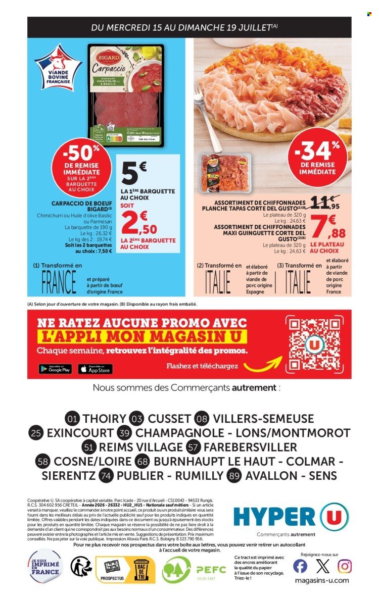 Catalogue HYPER U - Les prix bas de la semaine