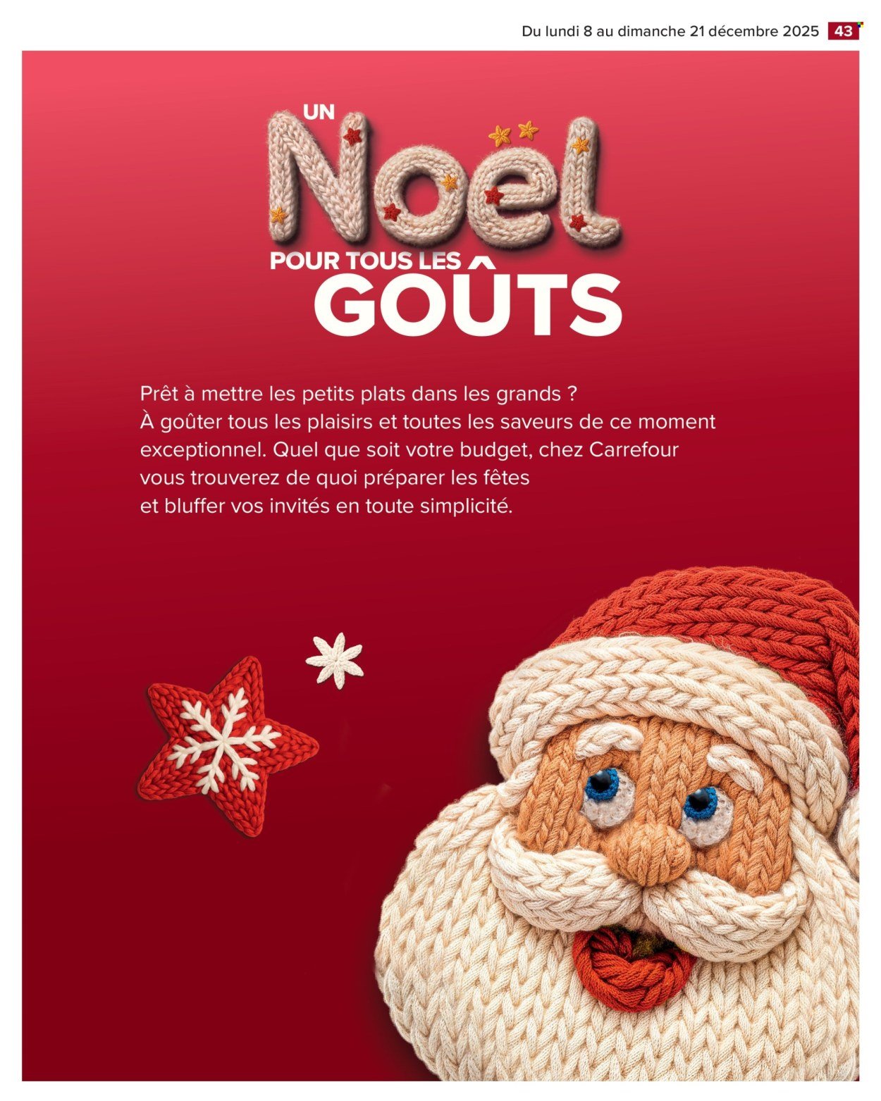 Catalogue CARREFOUR MARKET - UN NOËL POUR TOUS LES GOÛTS (2025-12-08 - 2025-12-21)