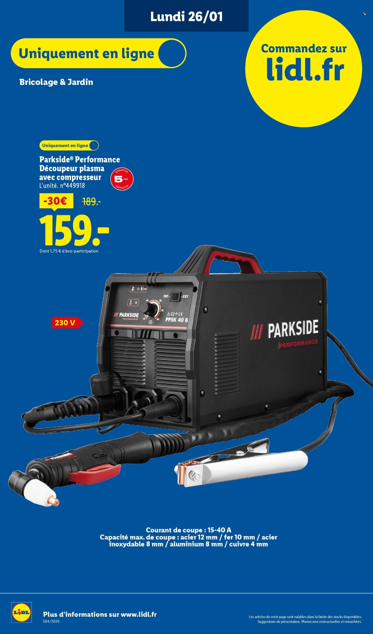 Catalogue LIDL - Les exclus web de la semaine