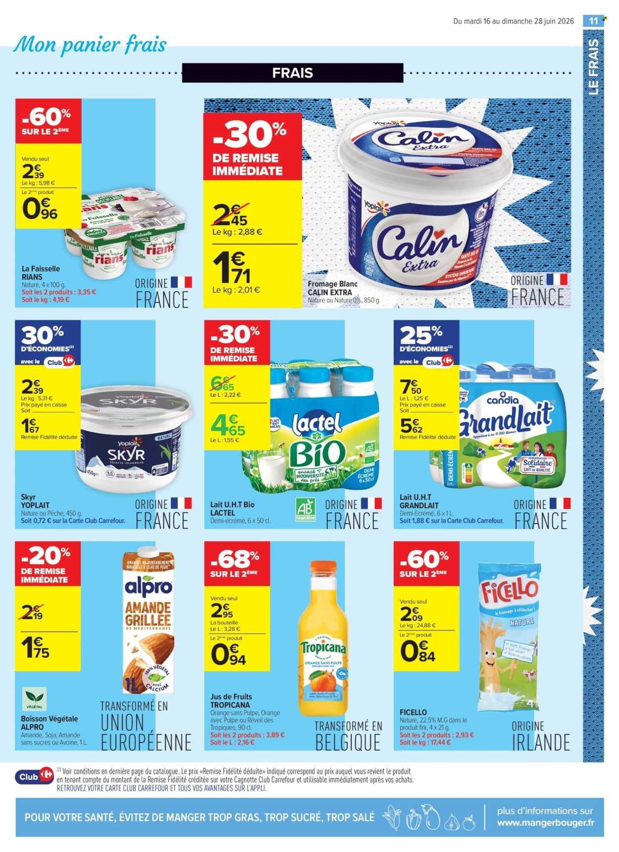 Catalogue CARREFOUR CONTACT - LE MOIS DES SUPPORTERS