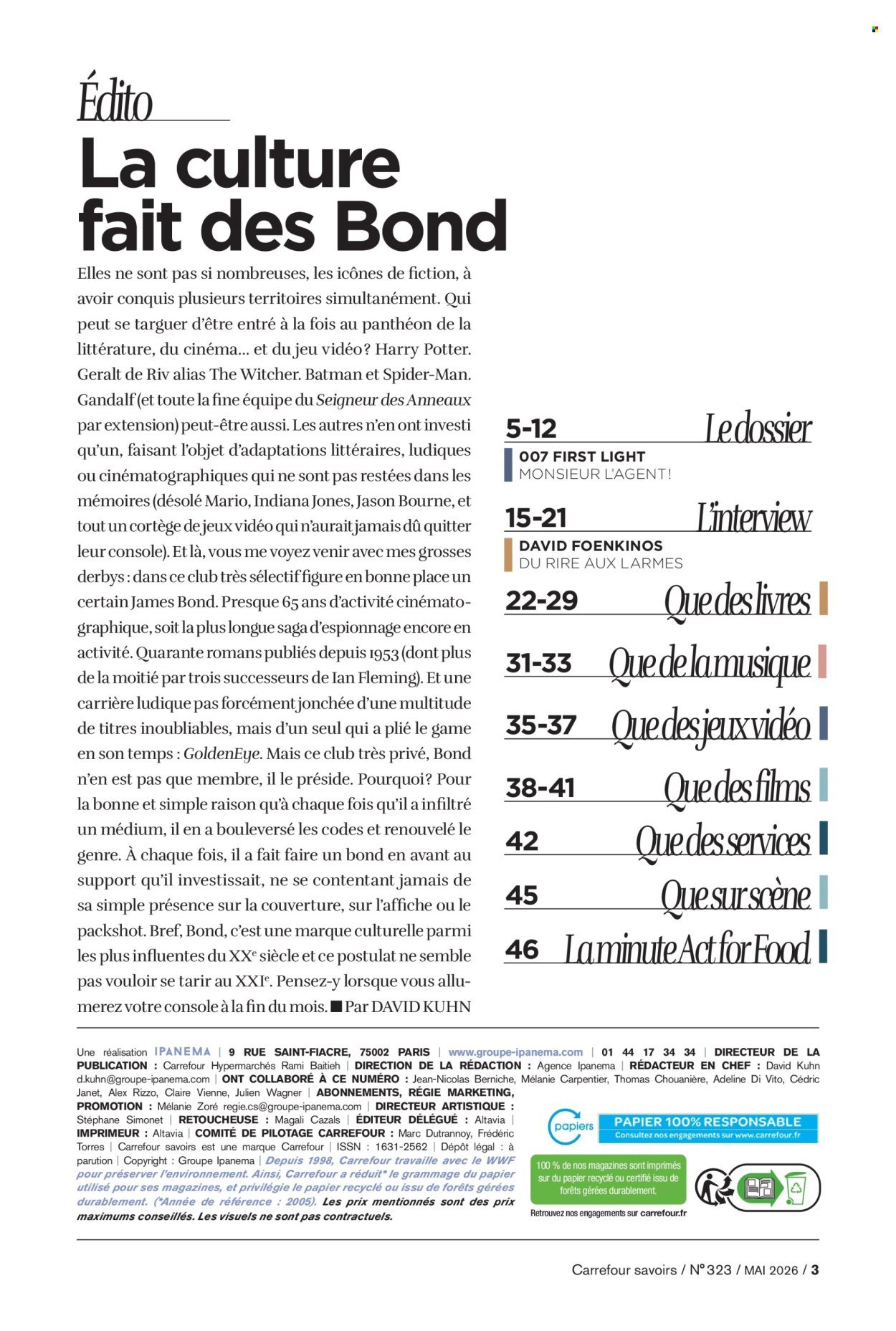 Catalogue CARREFOUR - A CHACUN SA CULTURE