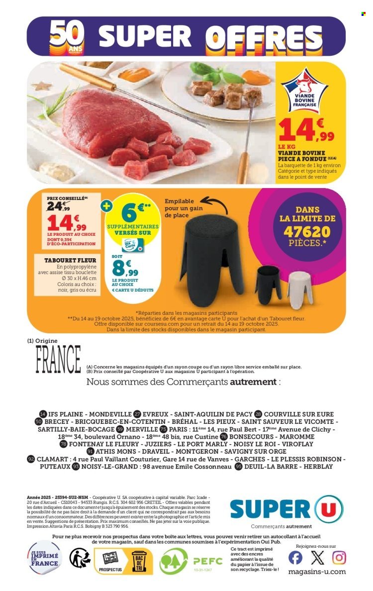Catalogue SUPER U - Les prix bas de la semaine (2025-10-14 - 2025-10-19)