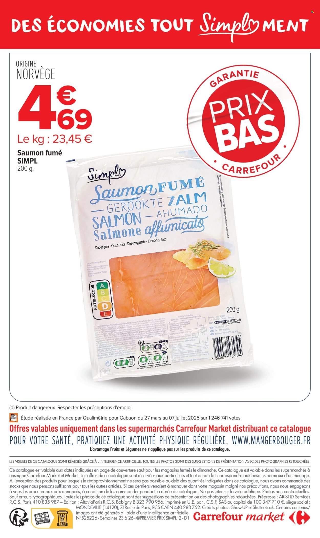 Catalogue CARREFOUR MARKET - GARANTIE PRIX BAS-TOUT SIMPL'MENT
