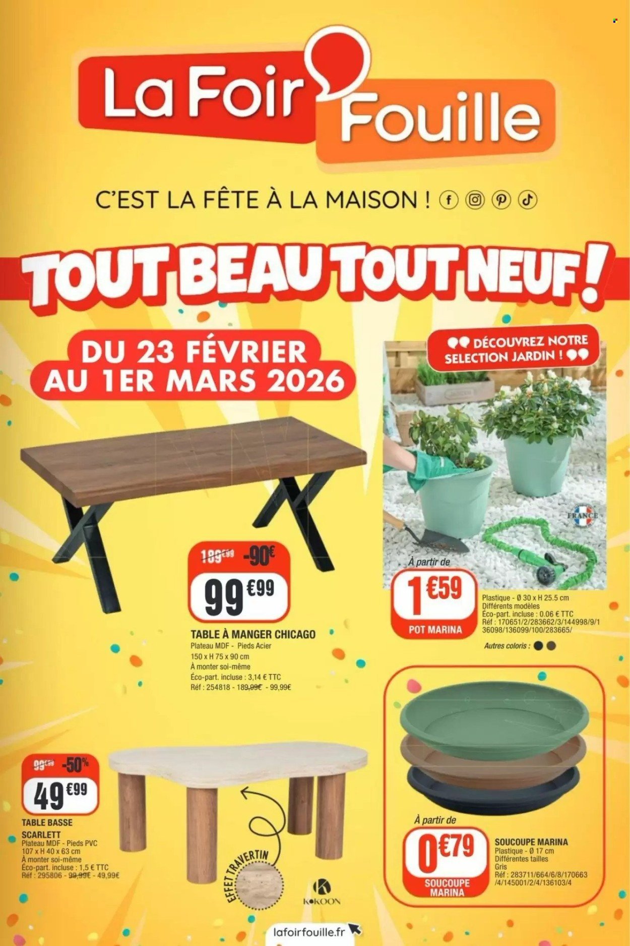Catalogue LA FOIR'FOUILLE - Du lundi 23 février 2026