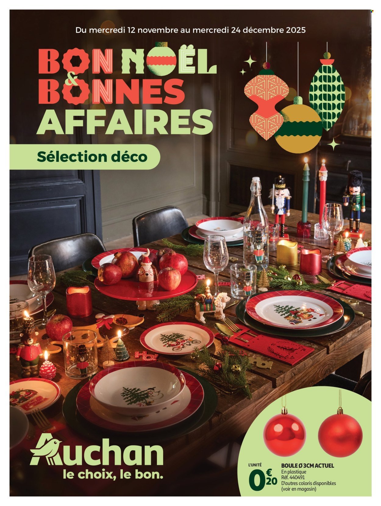 Catalogue AUCHAN - Bon Noël et Bonnes Affaires : Sélection déco