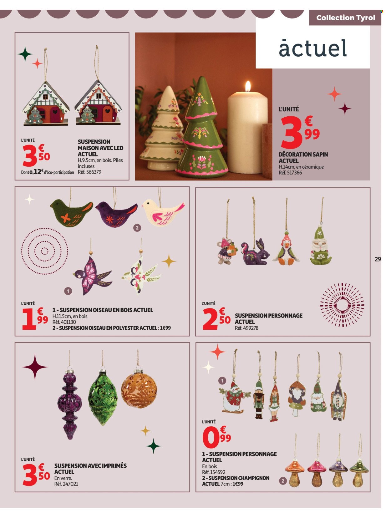 Catalogue AUCHAN - Bon Noël et Bonnes Affaires : Sélection déco