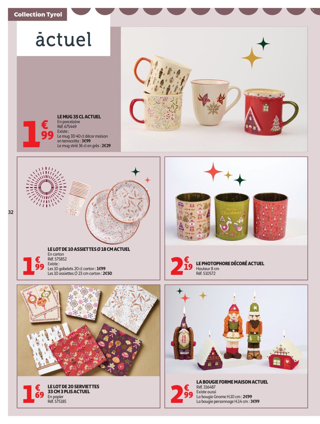 Catalogue AUCHAN - Bon Noël et Bonnes Affaires : Sélection déco