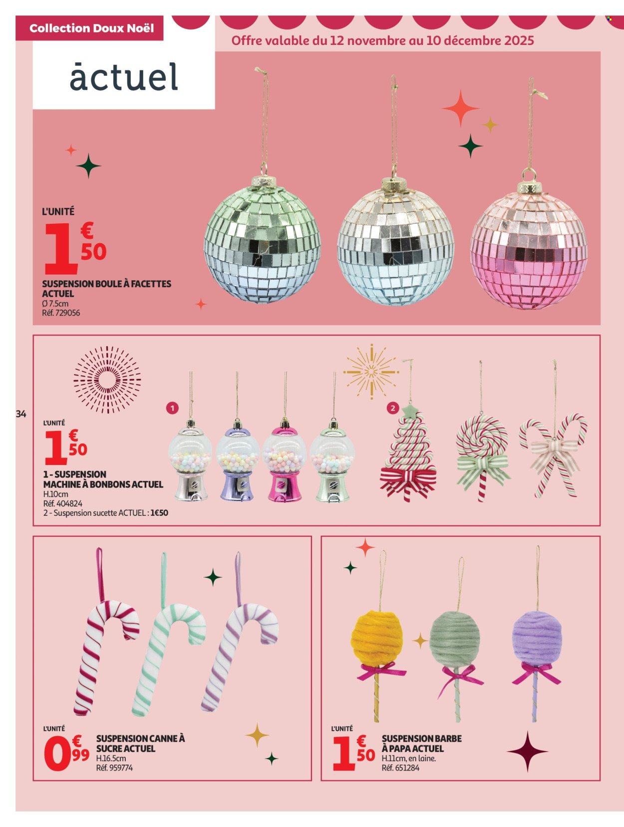 Catalogue AUCHAN - Bon Noël et Bonnes Affaires : Sélection déco