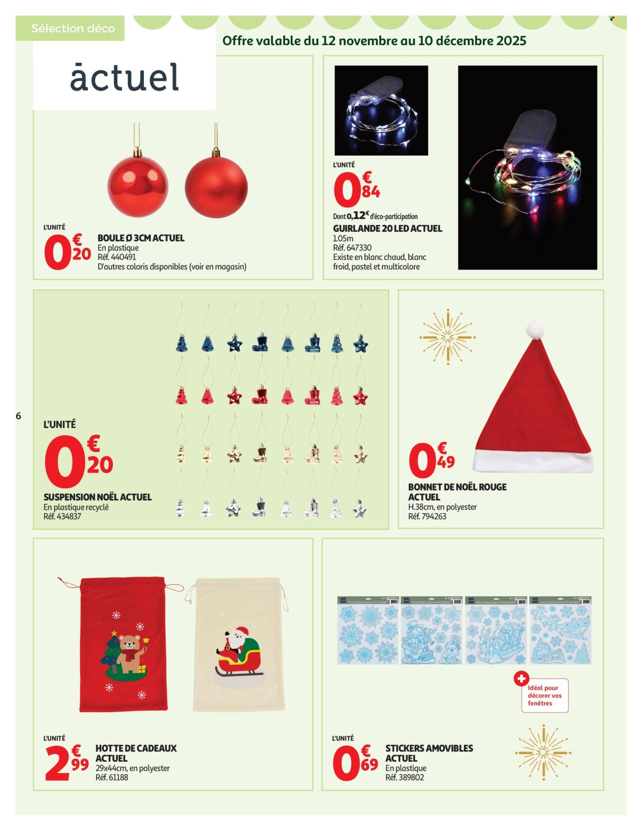 Catalogue AUCHAN - Bon Noël et Bonnes Affaires : Sélection déco