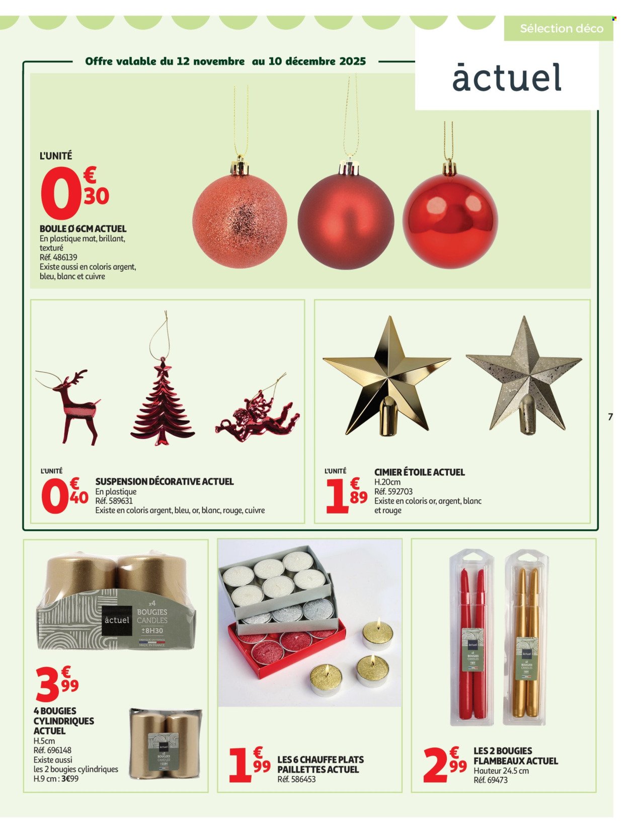 Catalogue AUCHAN - Bon Noël et Bonnes Affaires : Sélection déco