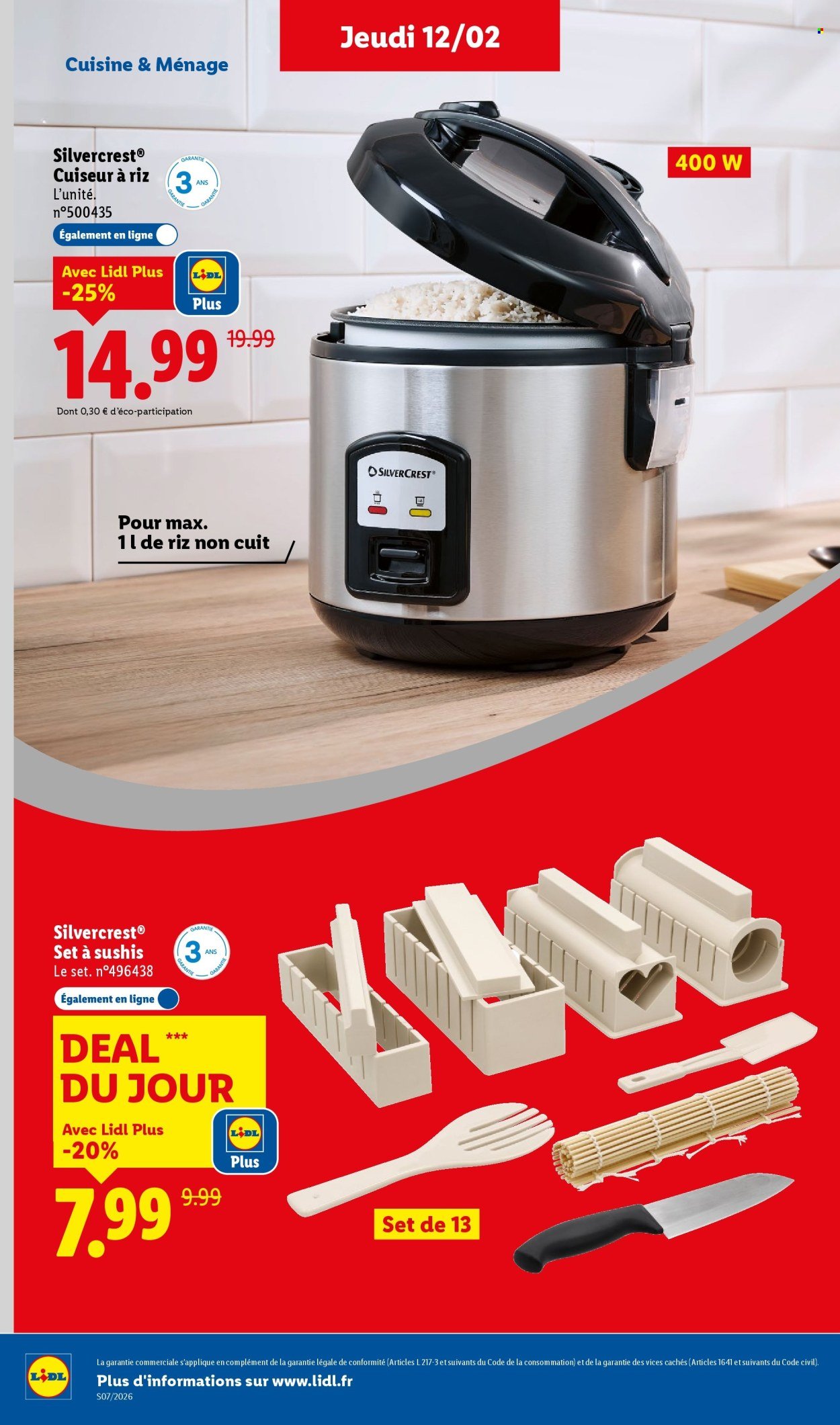 Catalogue LIDL - Les bonnes affaires de la semaine (2026-02-09 - 2026-02-12)
