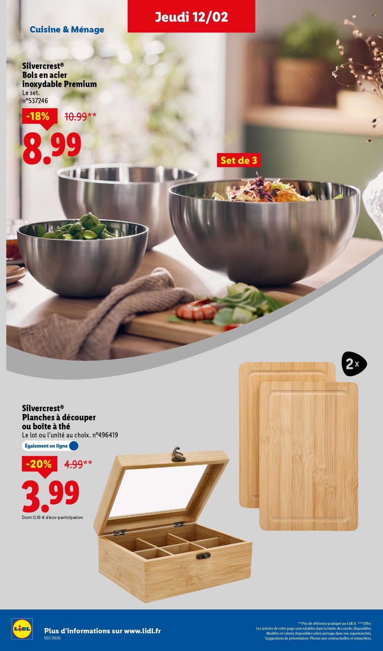 Catalogue LIDL - Les bonnes affaires de la semaine (2026-02-09 - 2026-02-12)