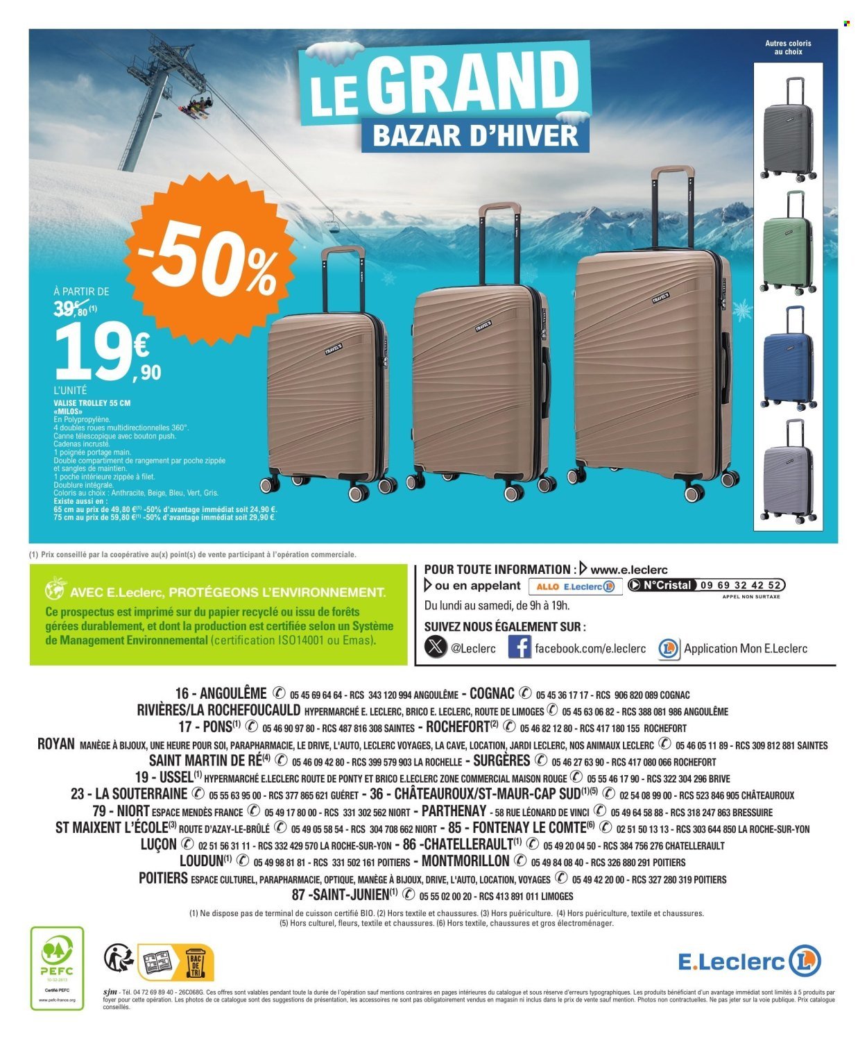 Catalogue E.LECLERC - LE GRAND BAZAR D'HIVER (ex soldes) (2026-01-07 - 2026-01-17)