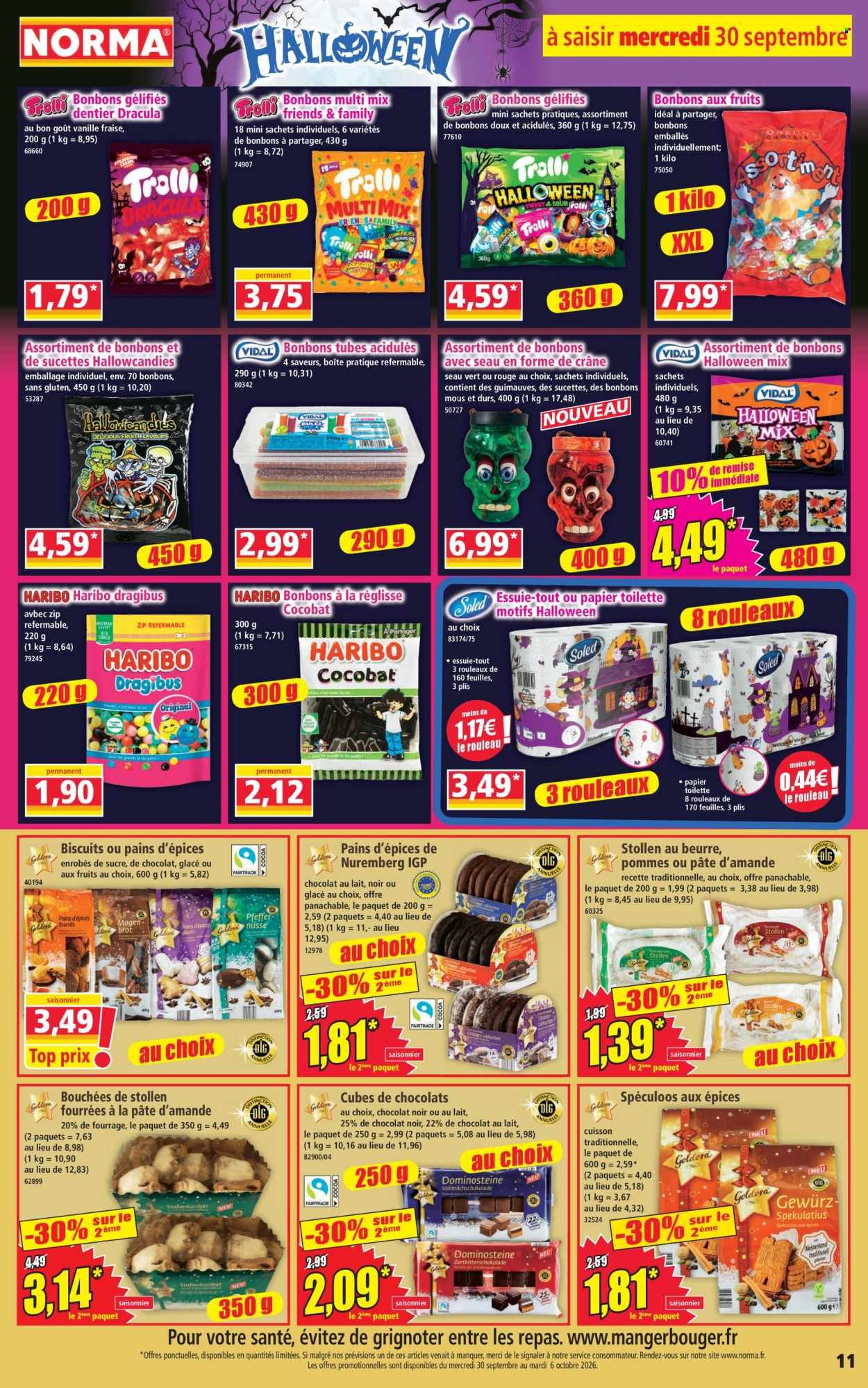Catalogue NORMA - Du mercredi 30 septembre 2026
