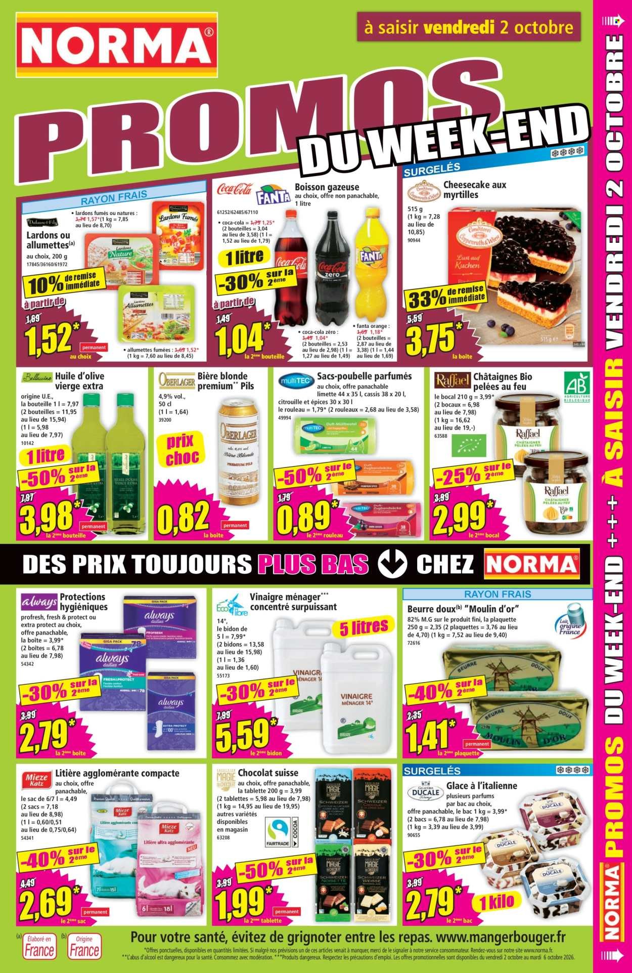 Catalogue NORMA - Du mercredi 30 septembre 2026
