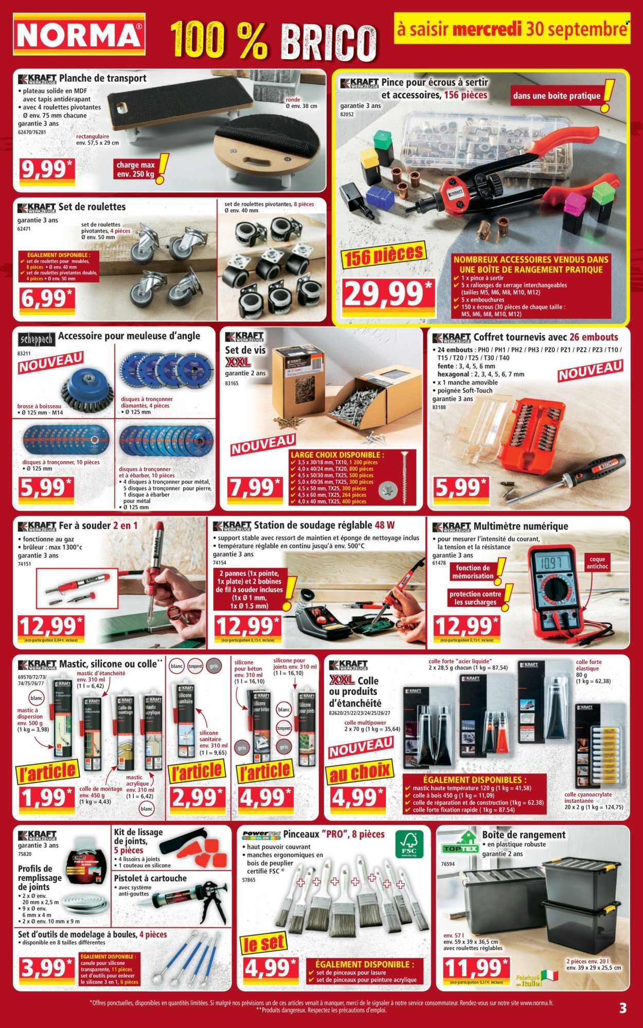 Catalogue NORMA - Du mercredi 30 septembre 2026