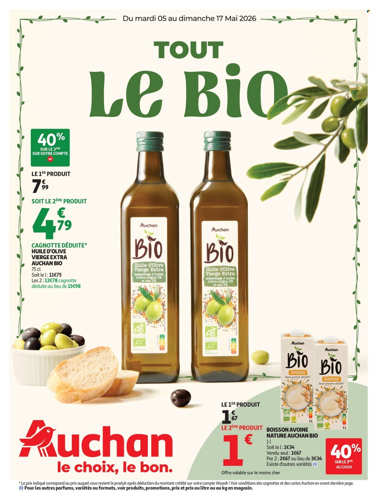Catalogue AUCHAN - Sélection bio hypers