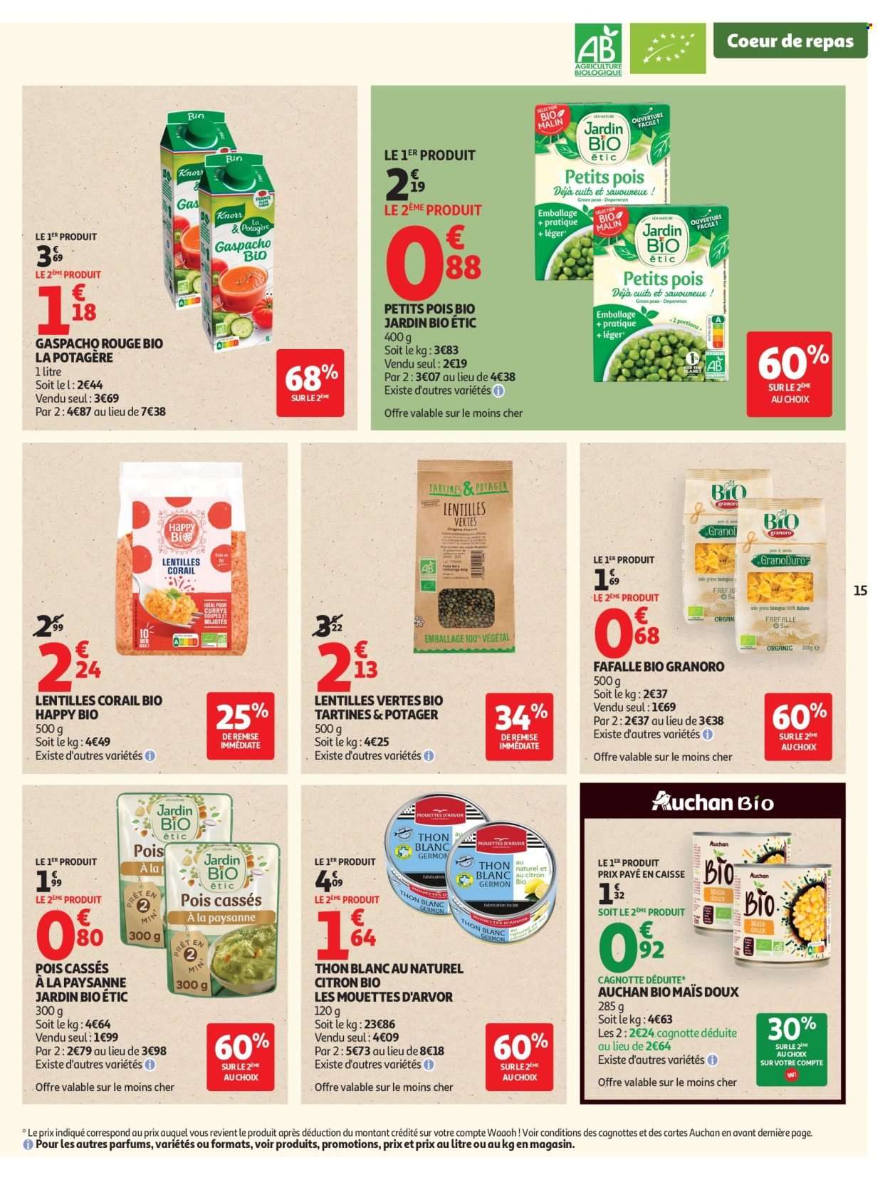 Catalogue AUCHAN - Sélection bio hypers (2026-05-05 - 2026-05-17)