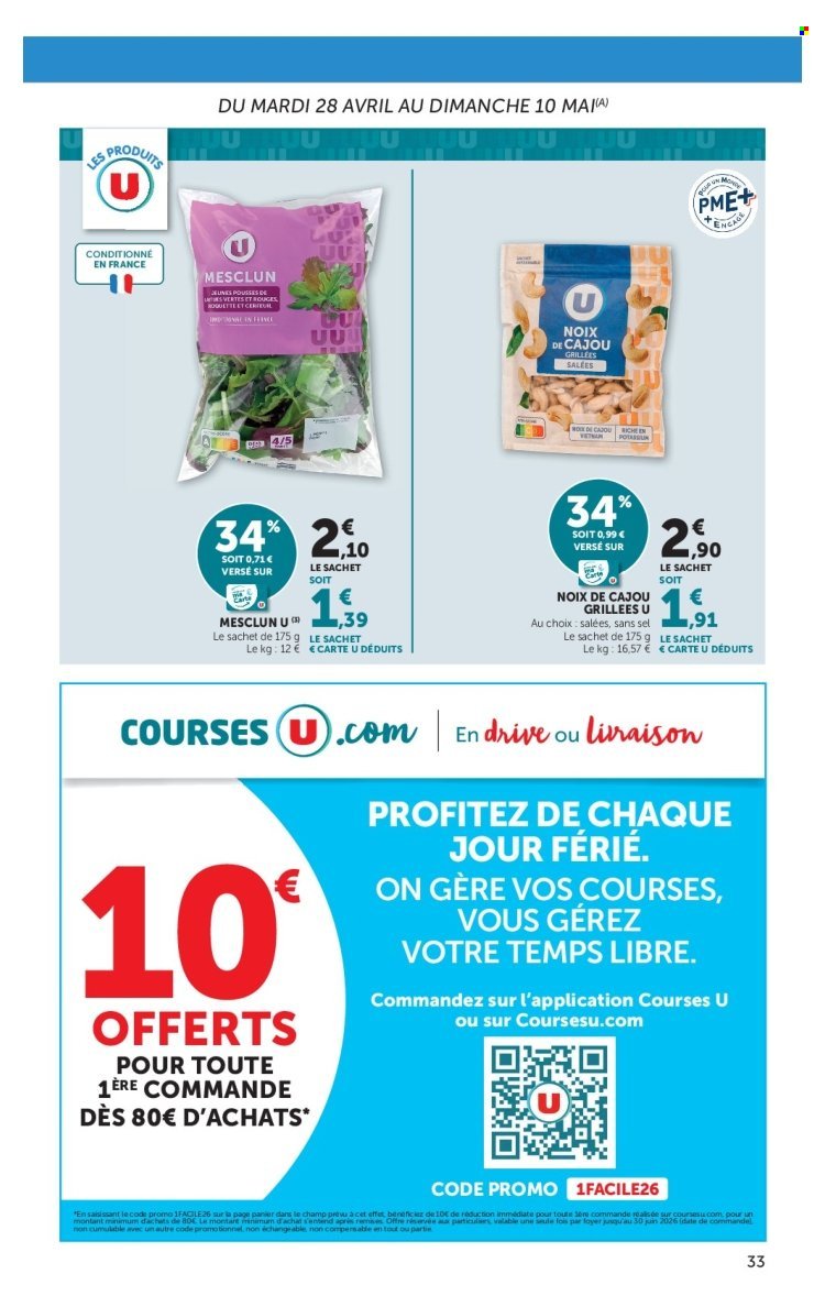 Catalogue SUPER U - Les prix bas de la semaine (2026-04-28 - 2026-05-10)