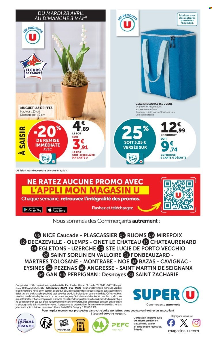 Catalogue SUPER U - Les prix bas de la semaine (2026-04-28 - 2026-05-10)