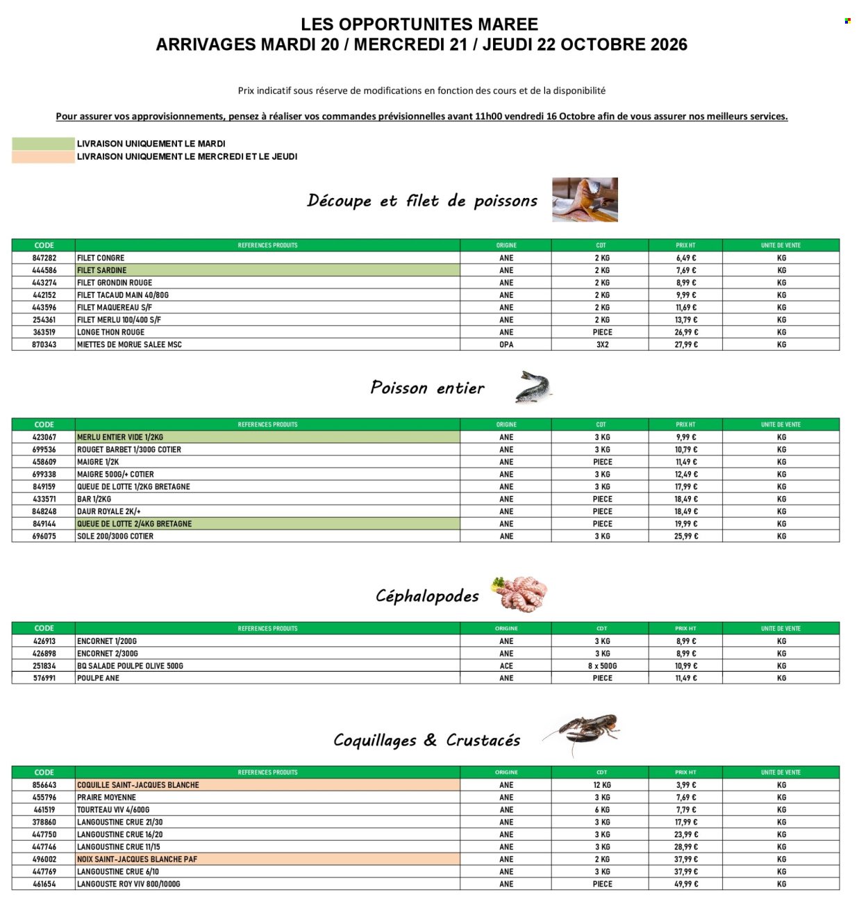 Catalogue PROMOCASH - Offre marée