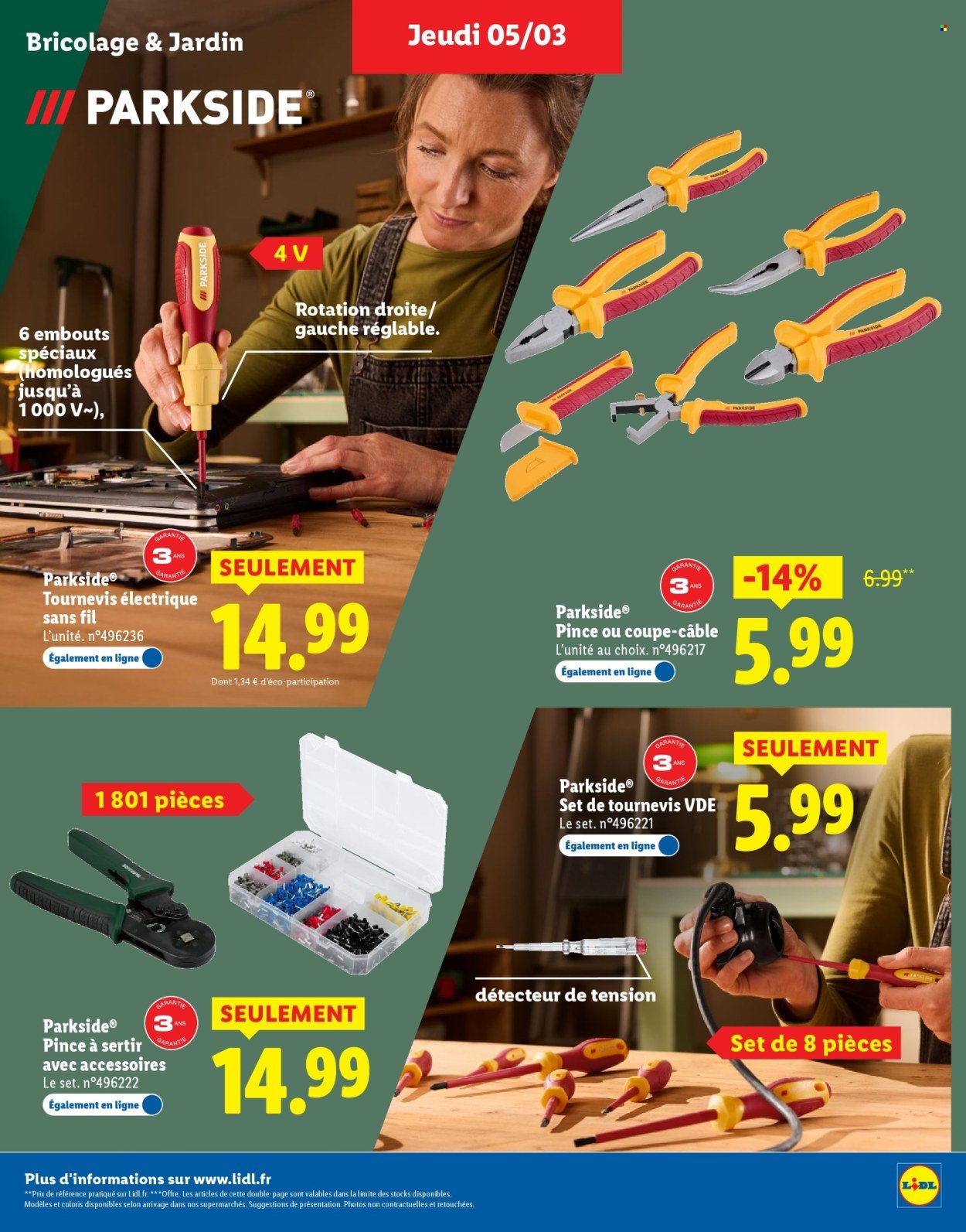 Catalogue LIDL - Plus de 400 produits Parkside (2026-03-02 - 2026-03-23)