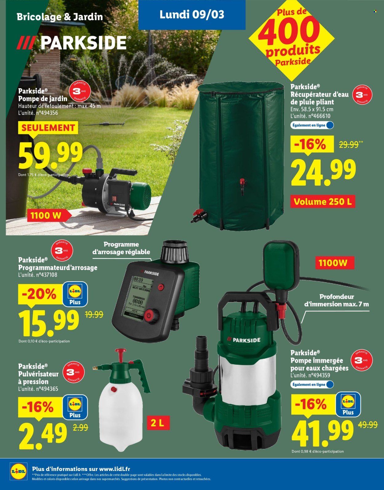 Catalogue LIDL - Plus de 400 produits Parkside (2026-03-02 - 2026-03-23)