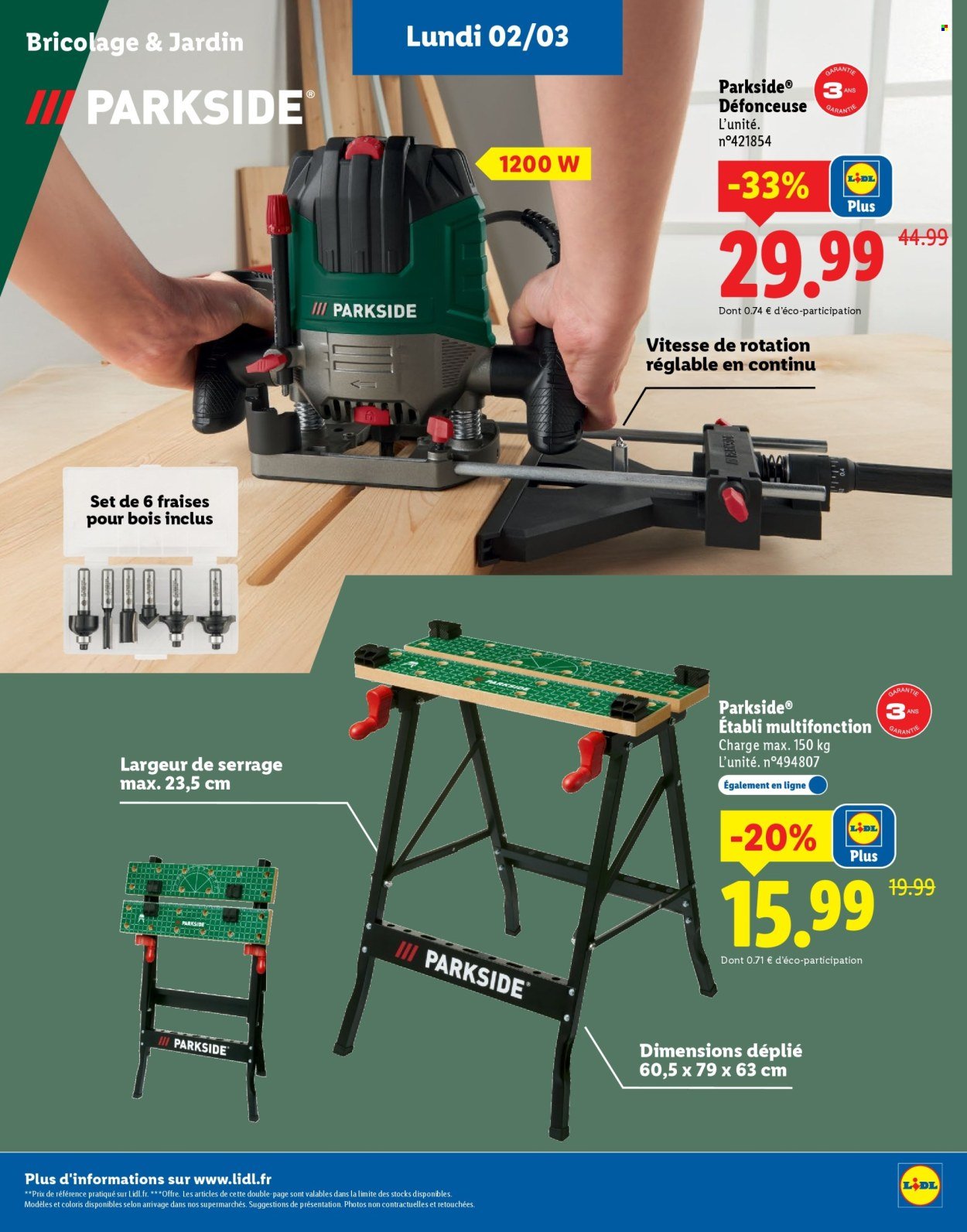 Catalogue LIDL - Plus de 400 produits Parkside