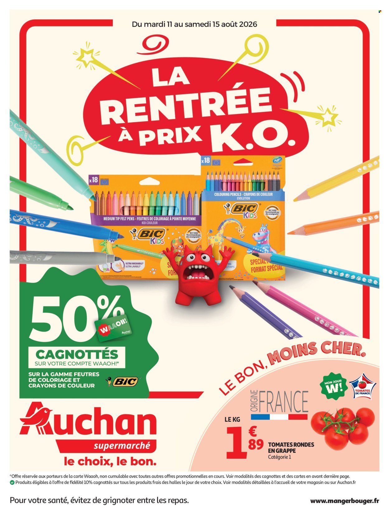 Catalogue AUCHAN - Rentrée prix KO supers