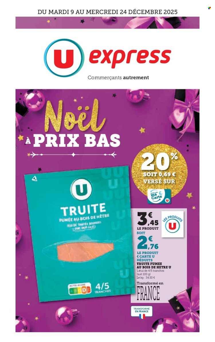 Catalogue U EXPRESS - Les prix bas de la semaine (2025-12-09 - 2025-12-24)
