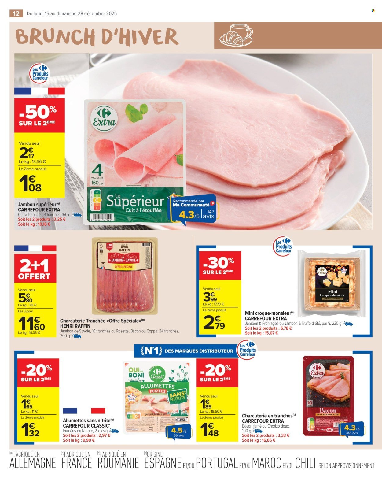 Catalogue CARREFOUR MARKET - BRUNCH D'HIVER (2025-12-15 - 2025-12-28)