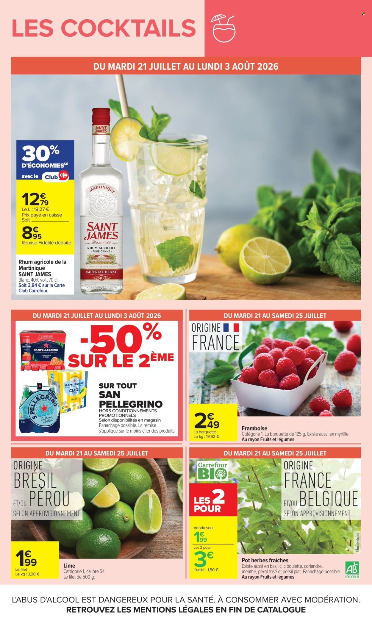 Catalogue CARREFOUR - LES COCKTAILS