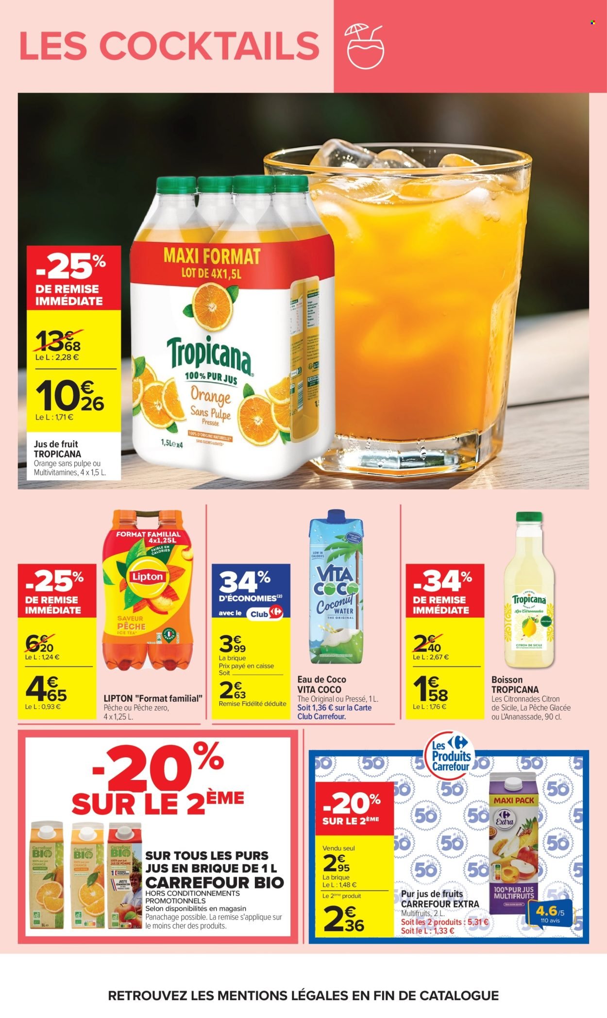 Catalogue CARREFOUR - LES COCKTAILS