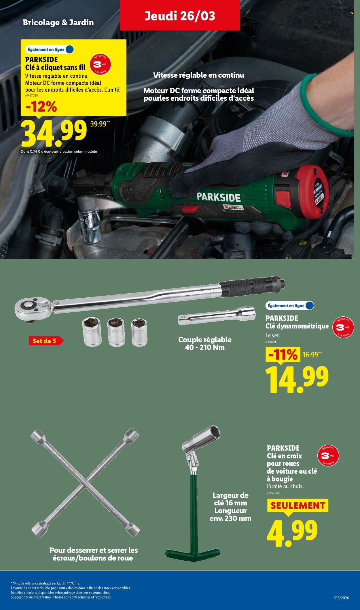 Catalogue LIDL - Les bonnes affaires de la semaine (2026-03-23 - 2026-03-26)