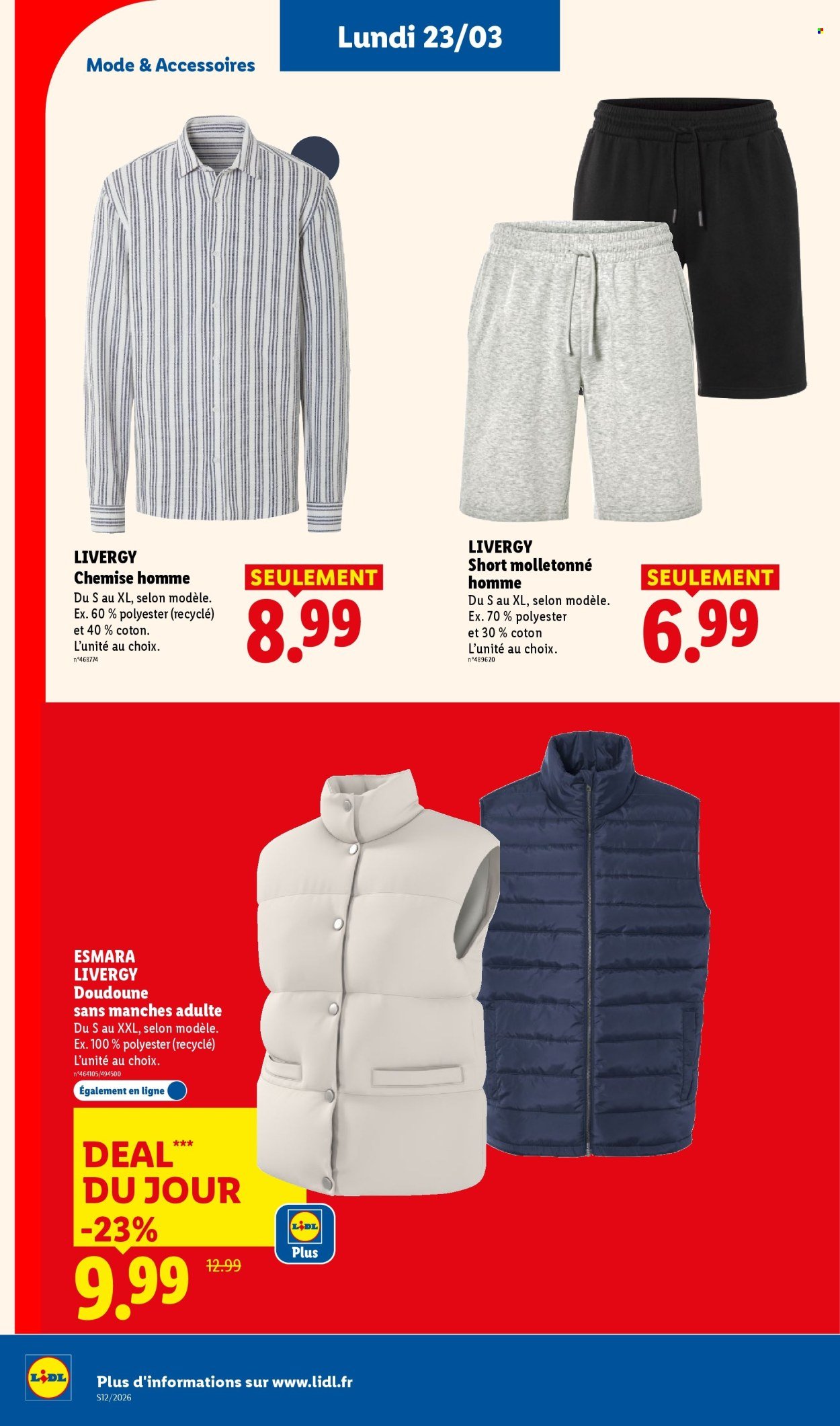 Catalogue LIDL - Les bonnes affaires de la semaine (2026-03-23 - 2026-03-26)