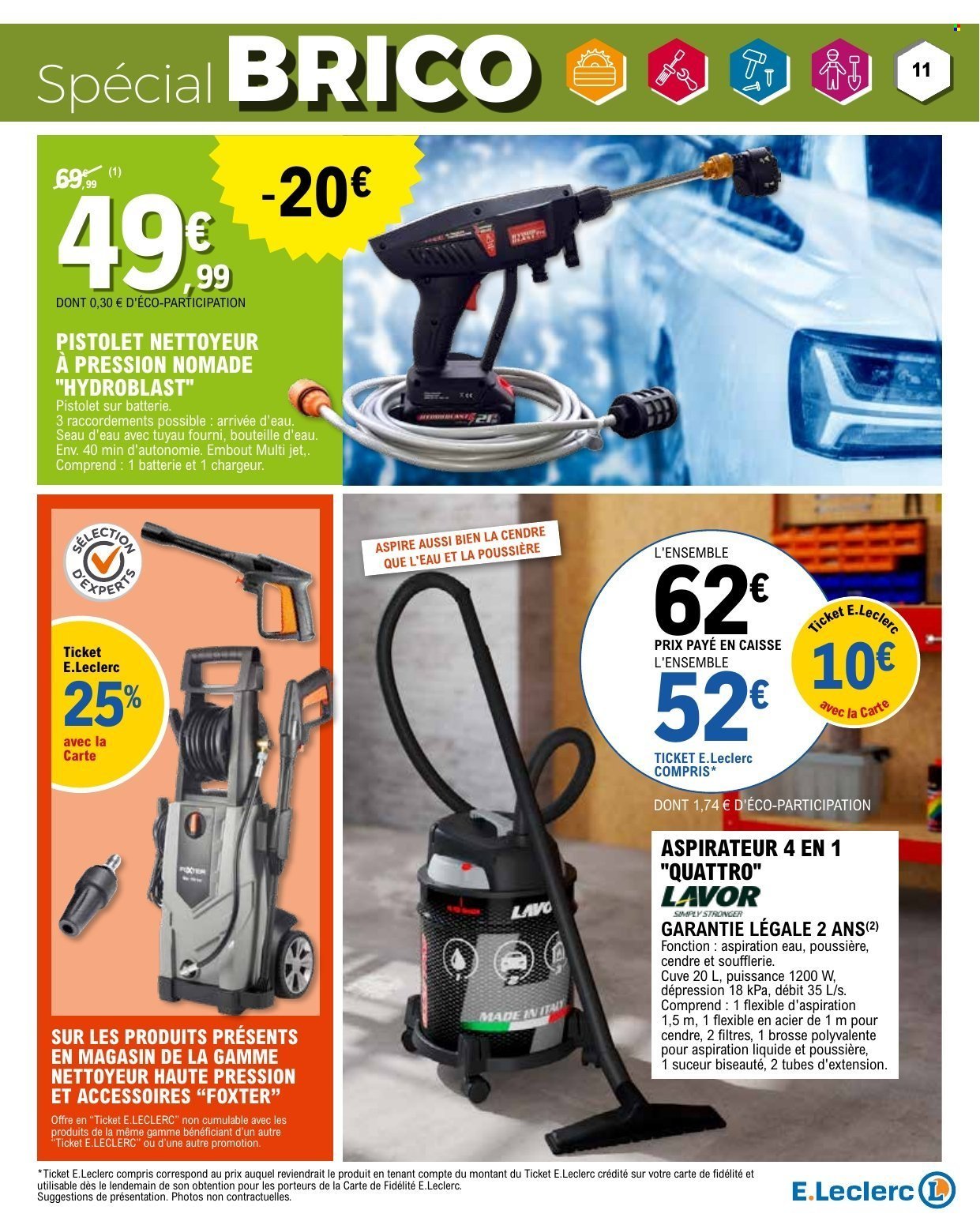 Catalogue E.LECLERC - DEPENSER MOINS + CAHIER BRICO REGION