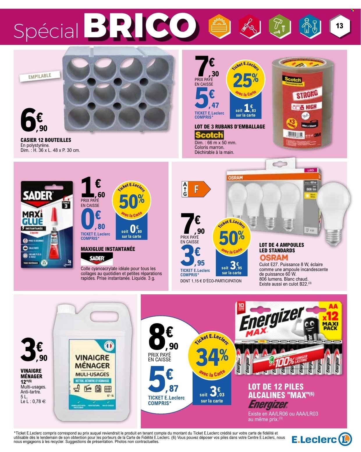 Catalogue E.LECLERC - DEPENSER MOINS + CAHIER BRICO REGION