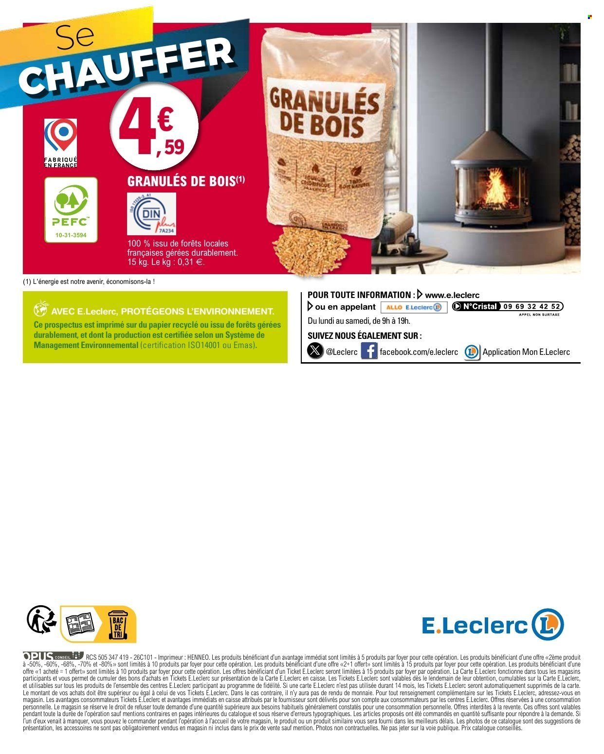 Catalogue E.LECLERC - DEPENSER MOINS + CAHIER BRICO REGION