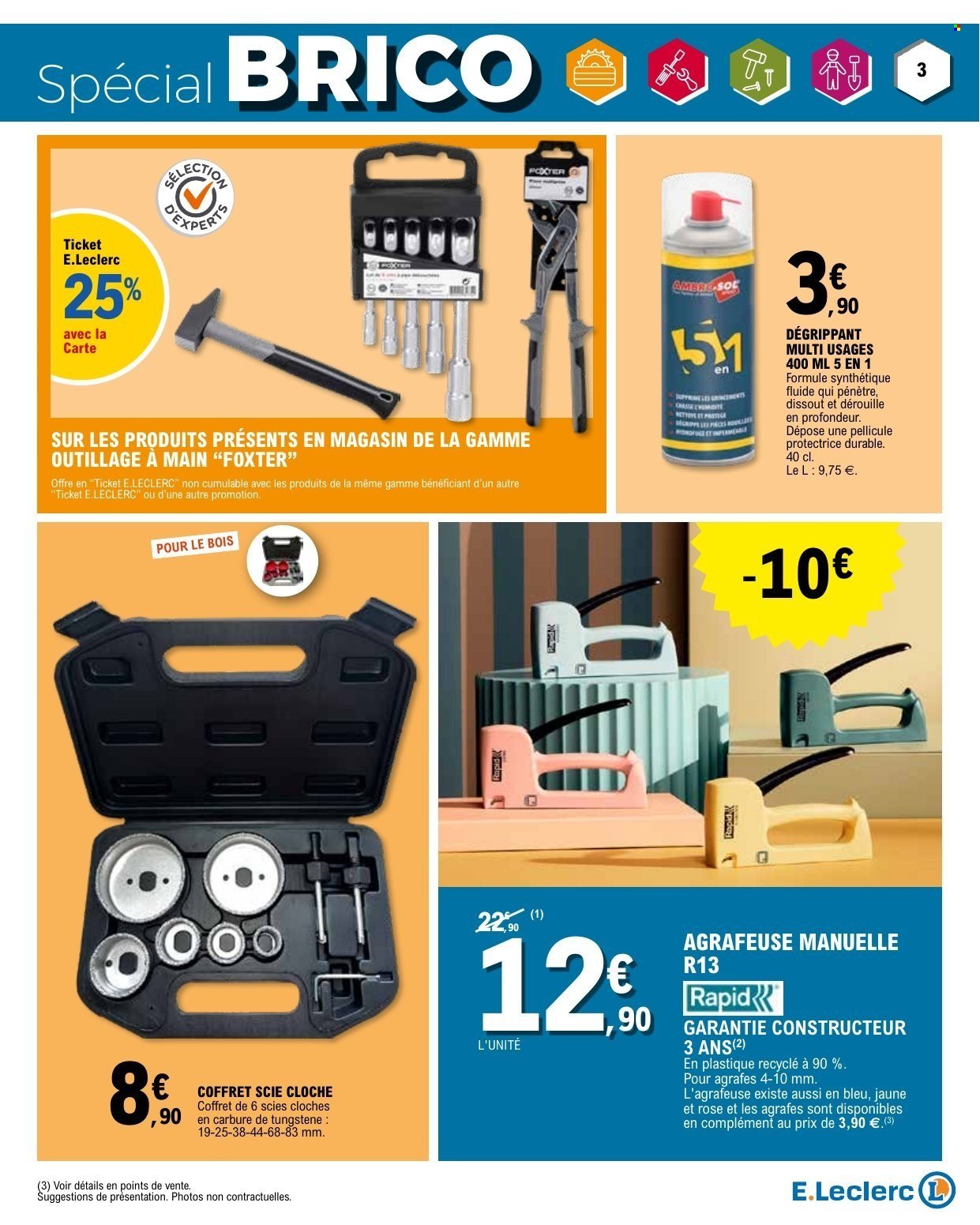 Catalogue E.LECLERC - DEPENSER MOINS + CAHIER BRICO REGION